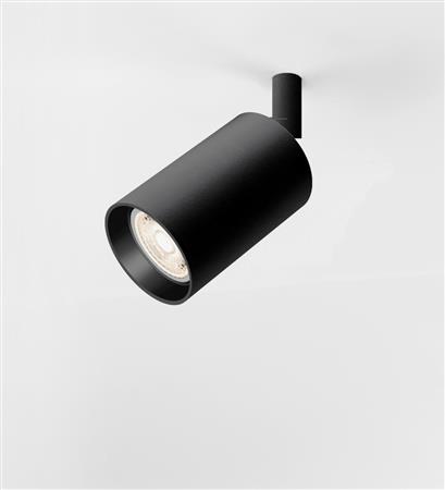 Milo cabezal Ø57x135mm.negro tex.Led Par16
